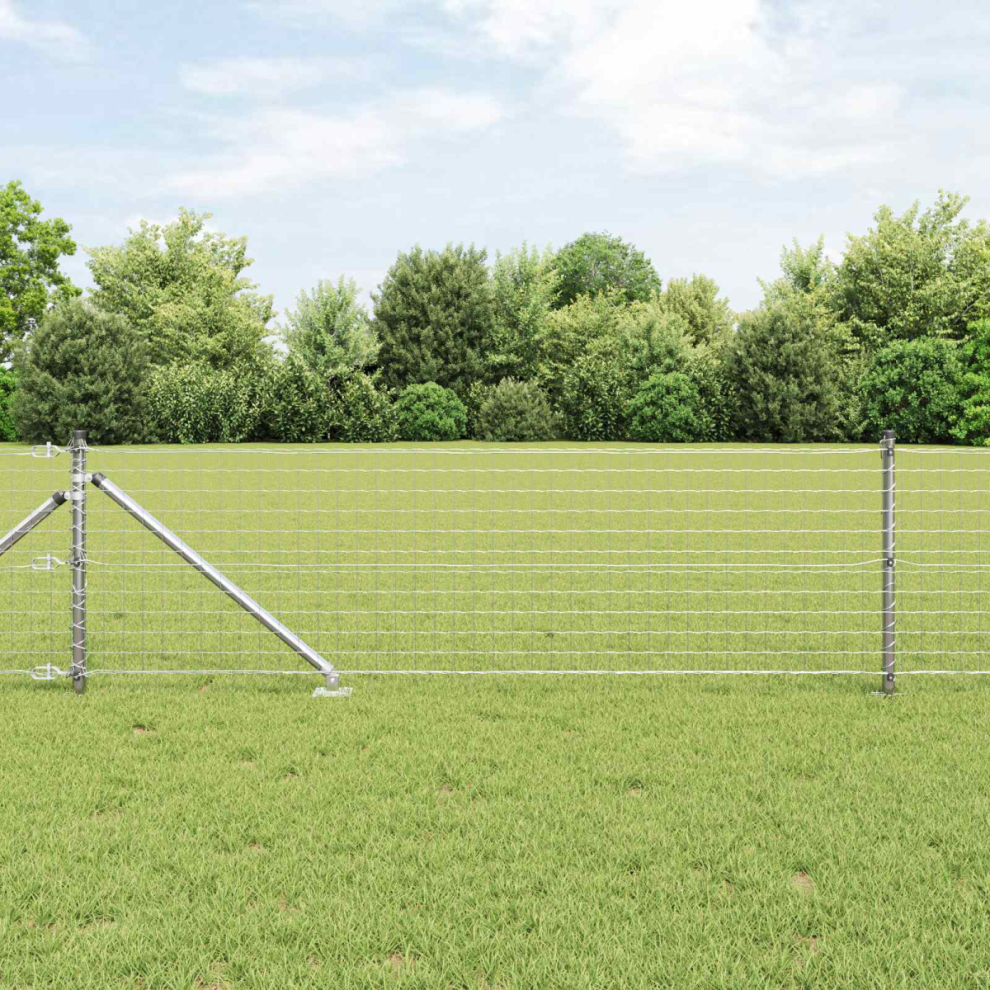 Vidaxl Fence Post 52 Pcs Grey 3.2 X 3.2 X 145 Cm