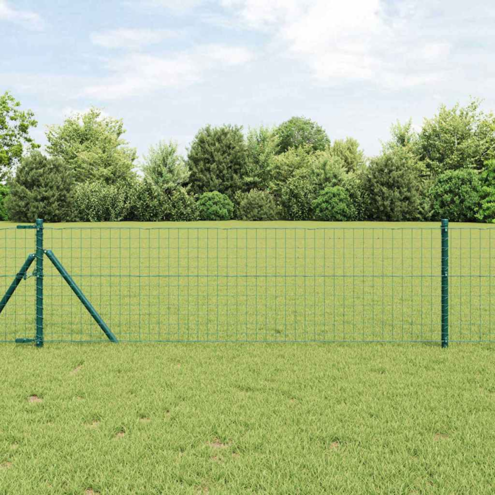 Vidaxl Fence Post 52 Pcs Green 3.2 X 3.2 X 120 Cm