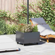 vidaXL Parasol Base Manual Anthracite 45 x 45 x 45 cm Steel