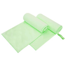 vidaXL Sports Towels 2 pcs Green 200 x 100 cm Polyester and polyamide