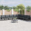 VidaXL vidaXL Gartensofa-set 8 stk. Schwarz Stahl 1