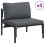 VidaXL vidaXL Gartensofa-set 8 stk. Schwarz Stahl 4