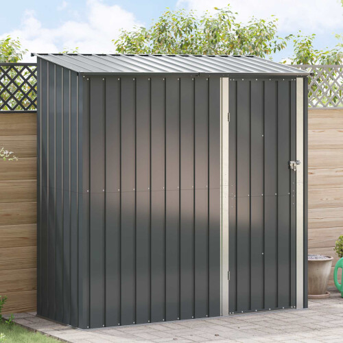 VidaXL vidaXL Gartenhütten Anthrazit 203 x 85,5 x 200 cm Metall