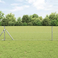 vidaXL Fence Post 12 pcs Silver 60 cm Powder-coated steel