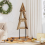 VidaXL vidaXL Christmas Tree with Stand Brown 120 cm Solid teak wood 1