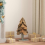 VidaXL vidaXL Christmas Tree with Stand Brown 61 cm Solid teak wood 1