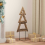 VidaXL vidaXL Christmas Tree with Stand Brown 90 cm Solid teak wood 1