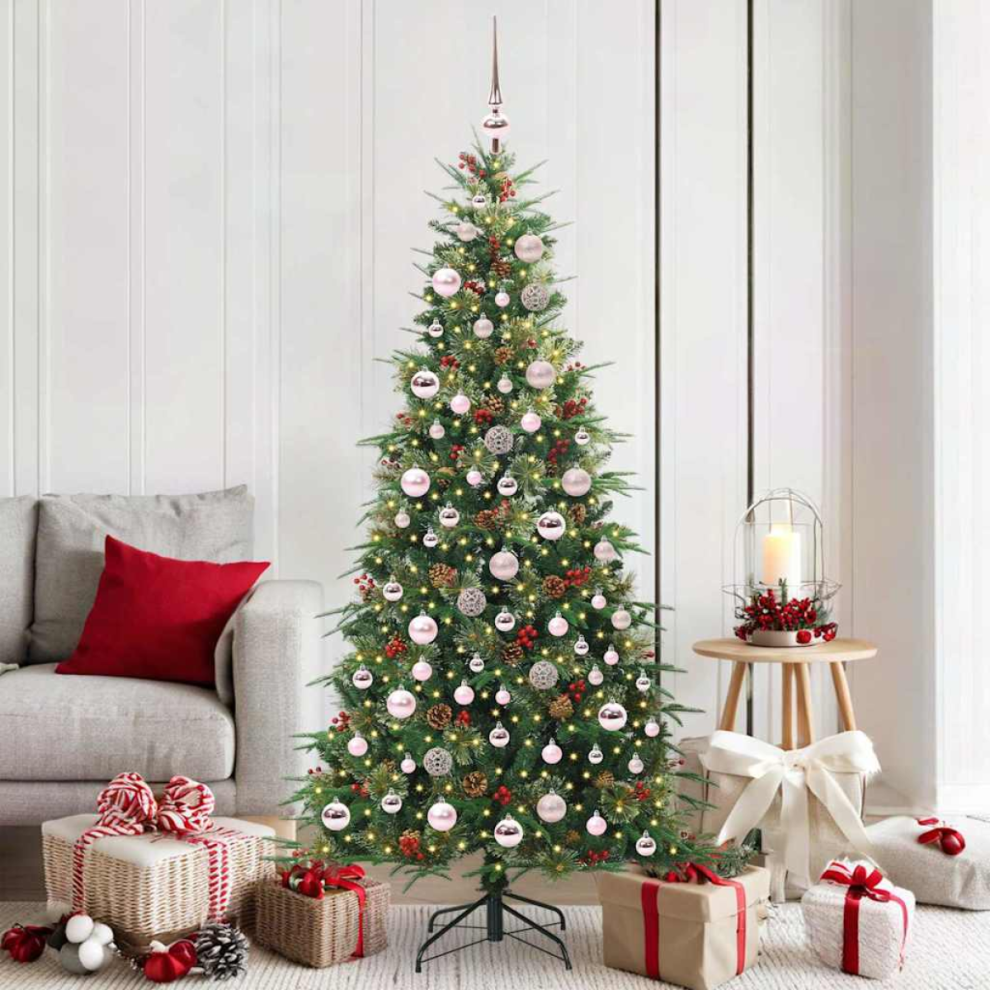Vidaxl Artificial Hinged Christmas Tree Green 180 Cm Pe And Pvc