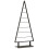 VidaXL vidaXL Metal Christmas Tree with Stand Black 125.5 cm Steel 2