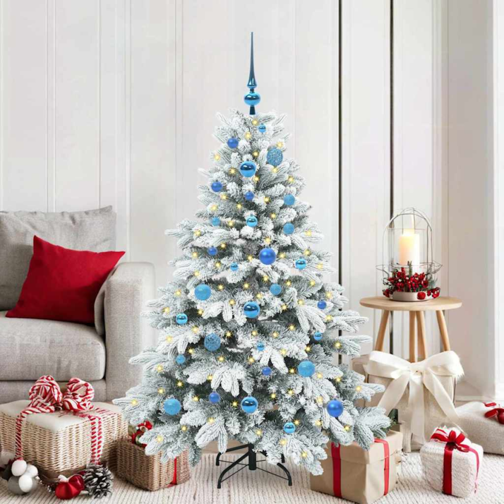 B&Q - Artificial Christmas Tree With 150 Leds White 150 Cm Pe And Pvc - Image 2