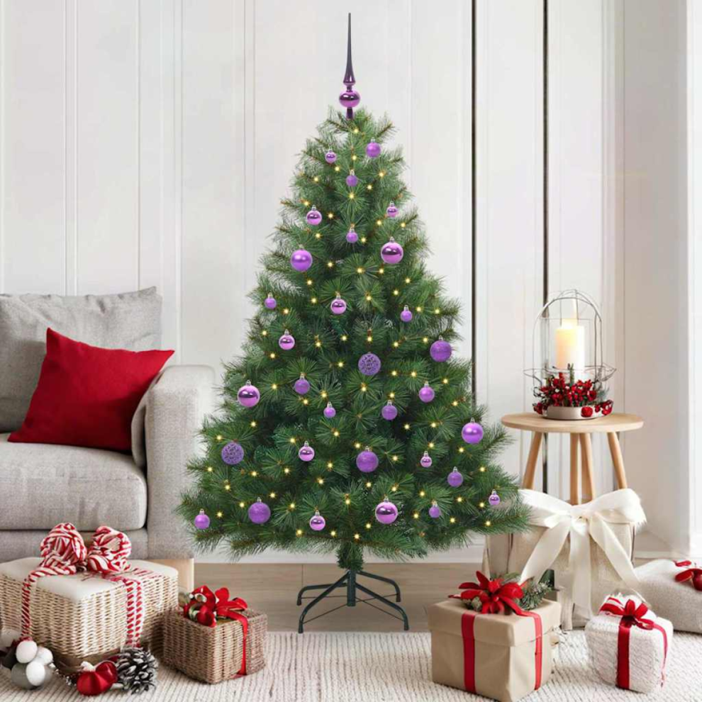 vidaXL Artificial Christmas Tree - 150 cm - Green - PE and PVC - Image 2
