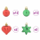 VidaXL vidaXL Christmas Bauble Set 40 pcs Red and Green Plastic 5