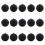 VidaXL vidaXL Christmas Bauble Set XL 15 pcs Black Plastic 2