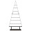 VidaXL vidaXL Metal Christmas Tree with Stand Black 125.5 cm Steel 5
