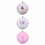 VidaXL vidaXL Christmas Bauble Set XXL 3 pcs Pink Plastic 2