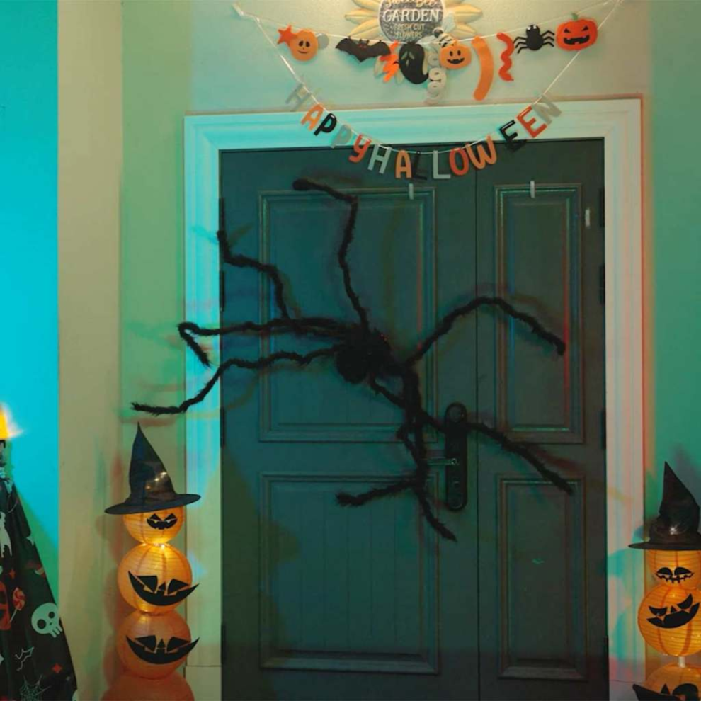 Vidaxl Halloween Spider Decoration 3 Pcs Black 150 Cm Polyester