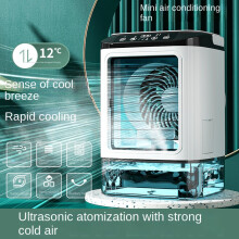 Mini Ventoinha USB com Humidificador e Nebulizador para Secretária