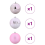 VidaXL vidaXL Christmas Bauble Set XXL 3 pcs Pink Plastic 3