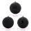 VidaXL vidaXL Christmas Bauble Set XL 15 pcs Black Plastic 5