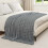 VidaXL vidaXL Throw Blanket Dark Grey 200 x 150 cm Fleece 3