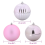 VidaXL vidaXL Christmas Bauble Set XXL 3 pcs Pink Plastic 5