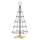 VidaXL vidaXL Christmas Cone Tree with Stand Black 90 cm Steel 2