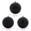 VidaXL vidaXL Christmas Bauble Set XL 9 pcs Black Plastic 5