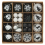 VidaXL vidaXL Christmas Bauble Set 40 pcs Black and White Plastic 3