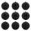 VidaXL vidaXL Christmas Bauble Set XL 9 pcs Black Plastic 2