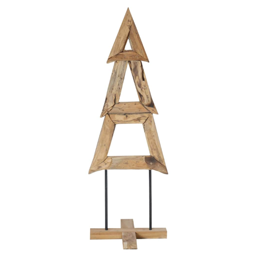 VidaXL vidaXL Christmas Tree with Stand Brown 120 cm Solid teak wood 1