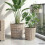 VidaXL vidaXL Planter Basket with Storage 2 pcs Grey Lacak Rattan 3