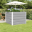 VidaXL vidaXL Planter Light Grey 100 x 100 x 75 cm Steel 1