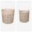 VidaXL vidaXL Planter Basket with Storage 2 pcs Grey Lacak Rattan 4