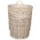 VidaXL vidaXL Planter Basket with Storage 2 pcs Grey Lacak Rattan 5