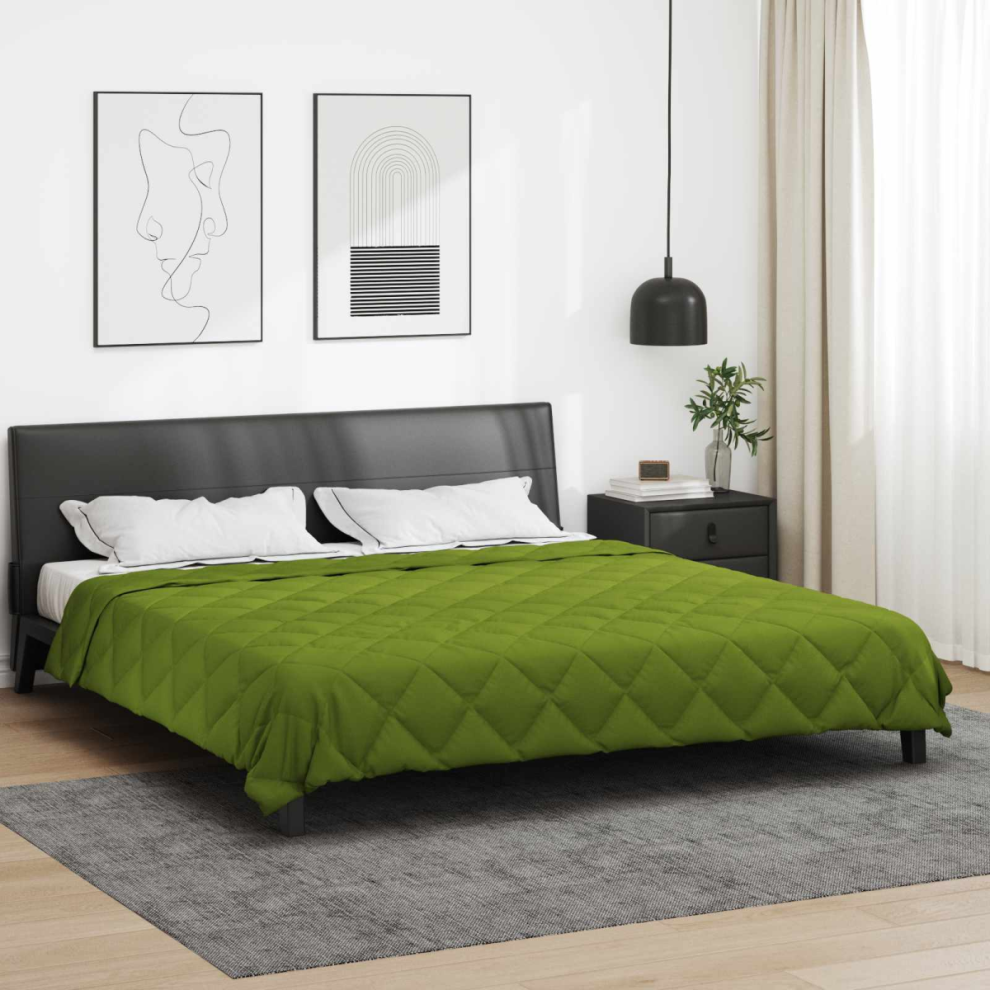 Vidaxl Summer Duvet Green 220 X 240 Cm Microfiber