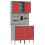 VidaXL vidaXL Work Cabinet Set with Drawer with Shelf with Storage 5 pcs Red 2