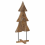 VidaXL vidaXL Christmas Tree with Stand Brown 151 cm Solid teak wood 2