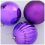 VidaXL vidaXL Christmas Bauble Set XXL 3 pcs Lilac Plastic 4