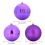 VidaXL vidaXL Christmas Bauble Set XXL 3 pcs Lilac Plastic 5