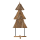 VidaXL vidaXL Christmas Tree with Stand Brown 151 cm Solid teak wood 4