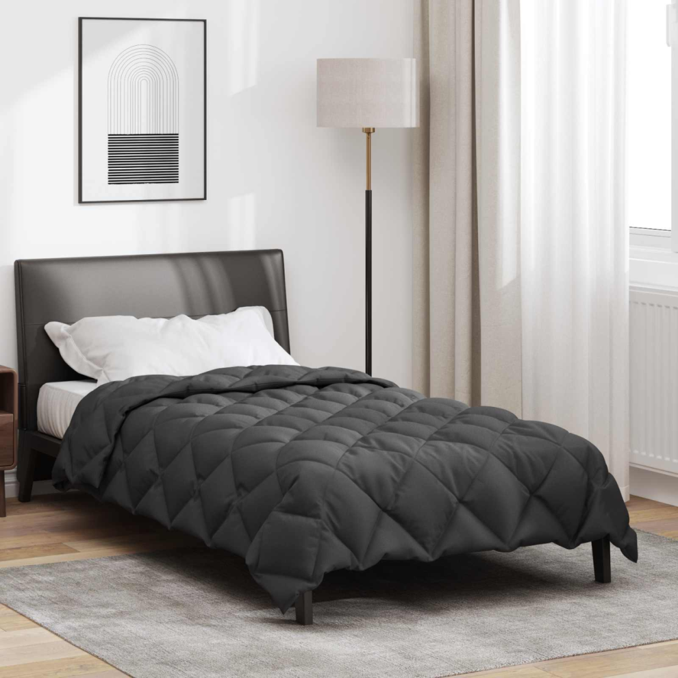 Vidaxl Winter Duvet Anthracite 155 X 220 Cm Microfiber