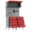 VidaXL vidaXL Work Cabinet Set with Drawer with Shelf with Storage 5 pcs Red 5