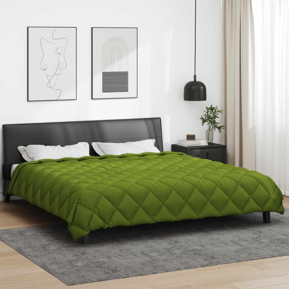 Vidaxl Winter Duvet Green 200 X 200 Cm Microfiber