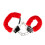 Loving Joy Furry Handcuffs Red 1