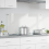 VidaXL vidaXL Kitchen Backsplash Transparent 100 x 50 cm Tempered Glass 1