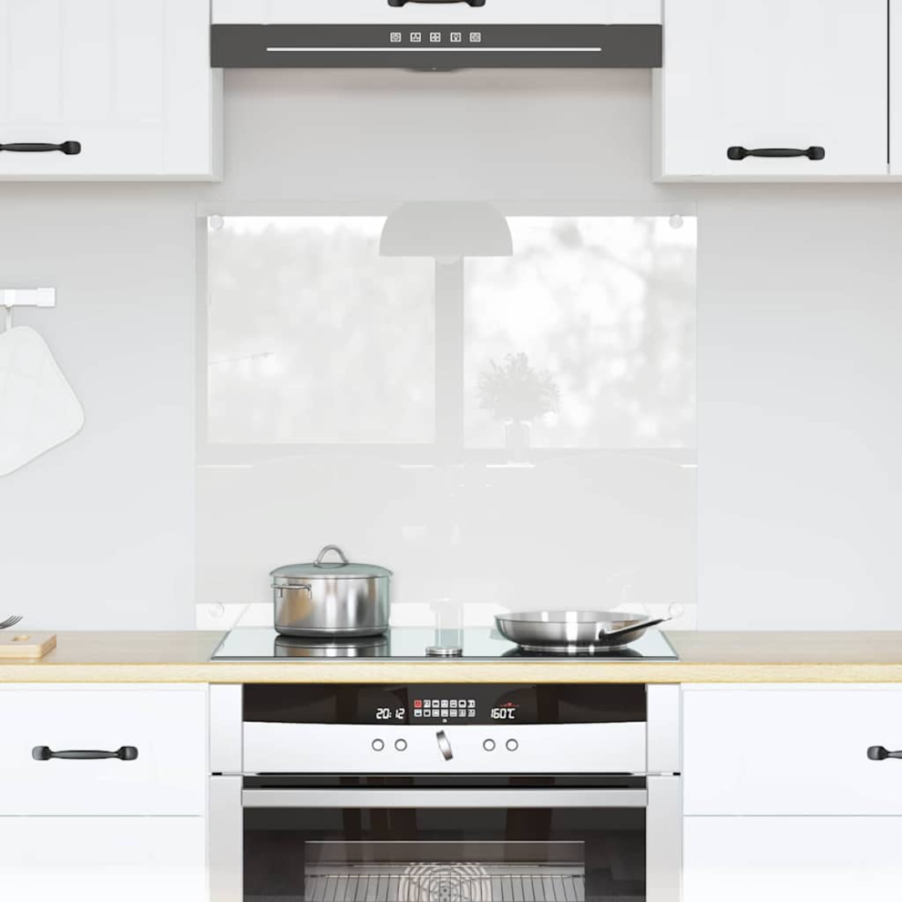 Vidaxl Kitchen Backsplash Transparent 70 X 60 Cm Tempered Glass