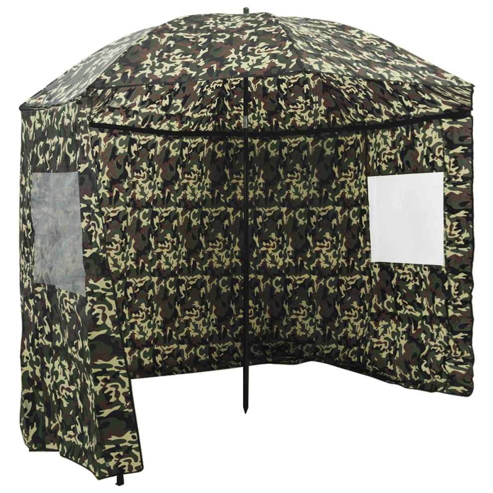 Vidaxl Fishing Umbrella Camouflage 300 X 240 Cm Oxford Polyester
