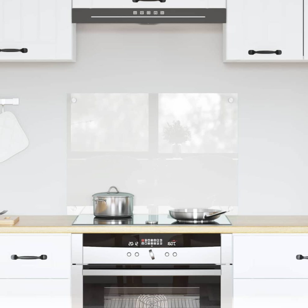 Vidaxl Kitchen Backsplash Transparent 70 X 50 Cm Tempered Glass