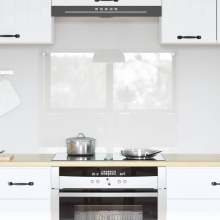 vidaXL Kitchen Backsplash Transparent 80 x 60 cm Tempered Glass
