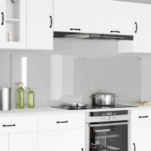 vidaXL Kitchen Backsplash 2 pcs Transparent 90 x 60 cm Tempered Glass